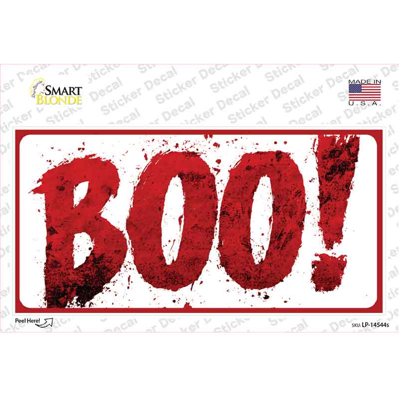 Bloody Boo Novelty Sticker Decal LP-14544s