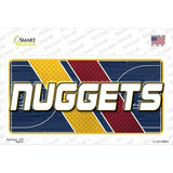 Nuggets logo decal with color pattern on a white background