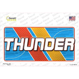 Sticker with 'THUNDER' text on a colorful background, featuring Smart Blonde branding.