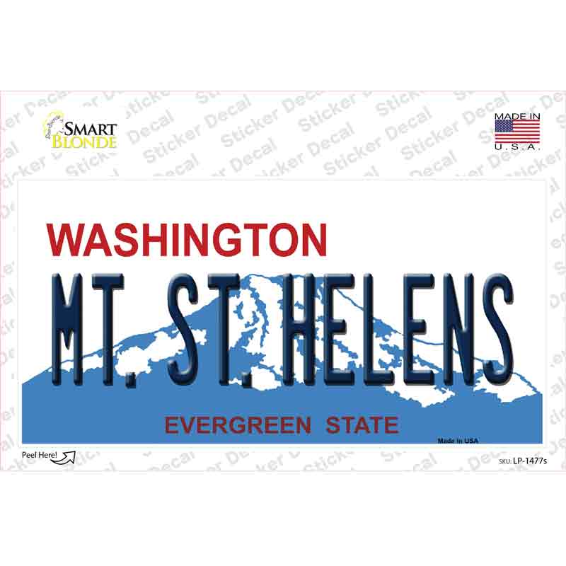 Mt St Helens Washington Novelty Sticker Decal