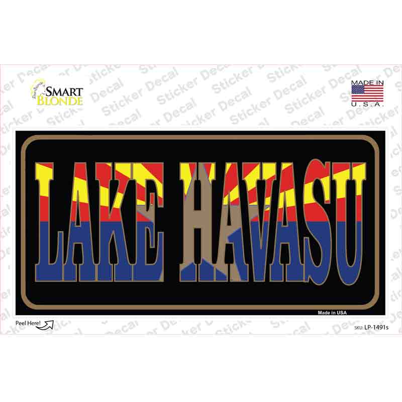 Lake Havasu Arizona Flag Novelty Sticker Decal