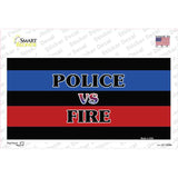 Police Vs. Fire Novelty Sticker Decal