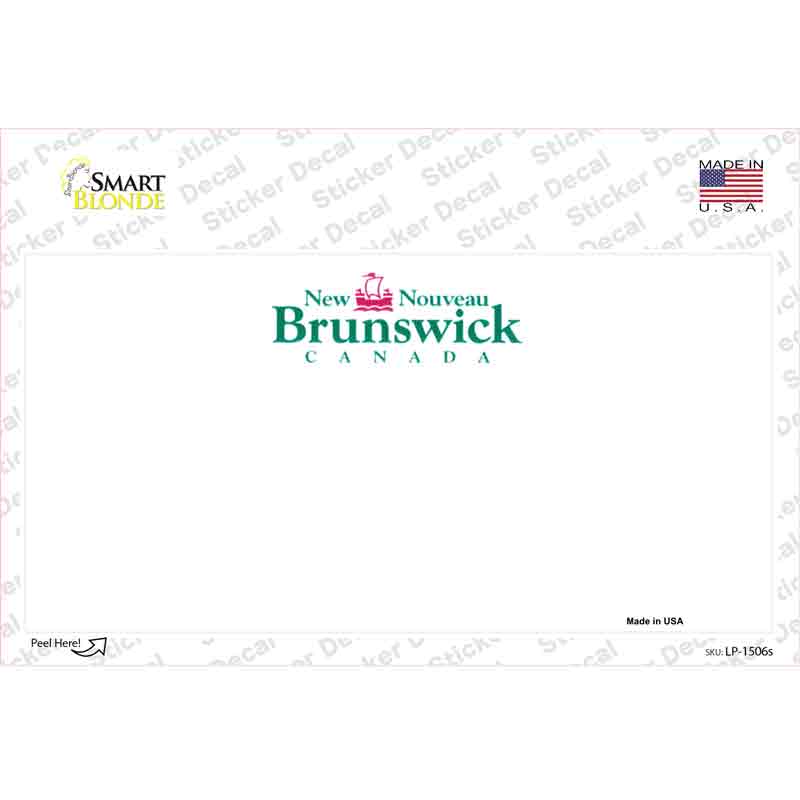 New Brunswick Novelty Sticker Decal