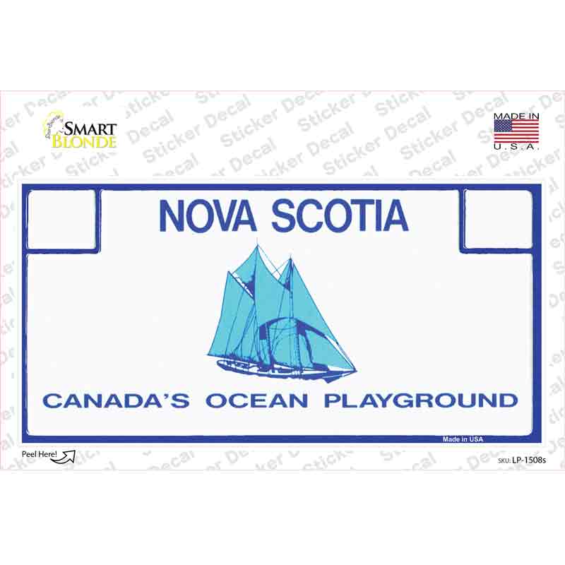 Nova Scotia Novelty Sticker Decal