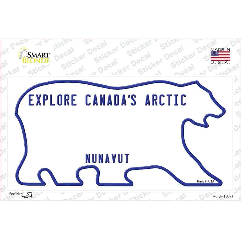 Nunavut Novelty Sticker Decal