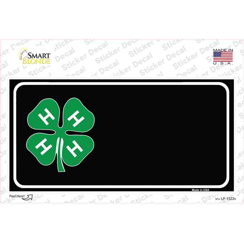 4-H Offset Novelty Sticker Decal