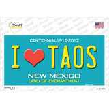 I Love Taos New Mexico Novelty Sticker Decal