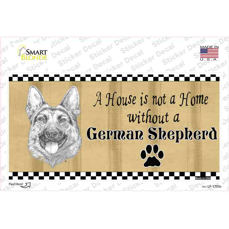 Pencil Sketch German Shepherd Novelty Sticker Decal