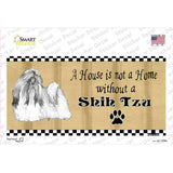 Pencil Sketch Shih Tzu Novelty Sticker Decal