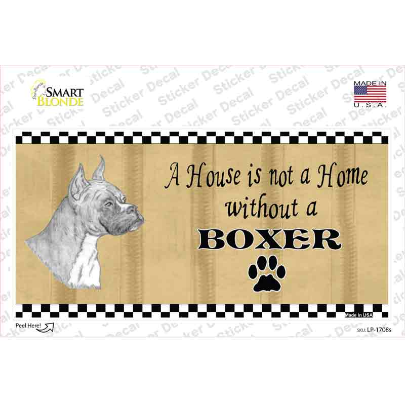 Pencil Sketch Boxer Novelty Sticker Decal