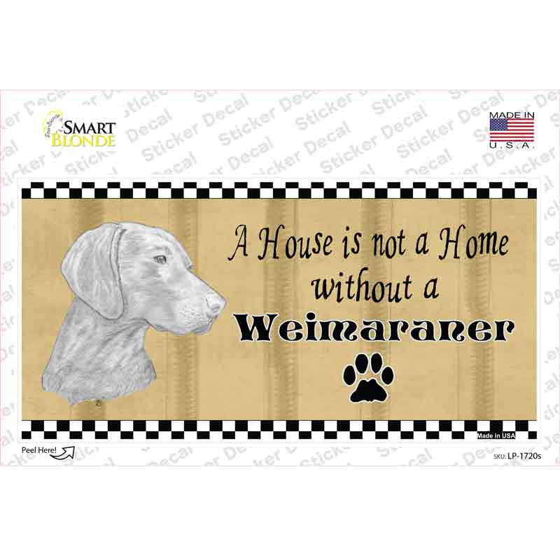 Pencil Sketch Weimaraner Novelty Sticker Decal