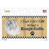 Pencil Sketch Rough Collie Novelty Sticker Decal