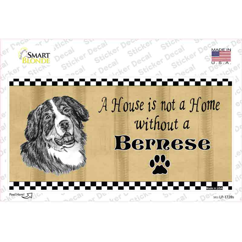 Pencil Sketch Bernese Novelty Sticker Decal