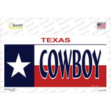 Cowboy Texas Flag Novelty Sticker Decal