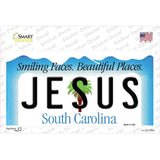 Jesus South Carolina Background Novelty Sticker Decal