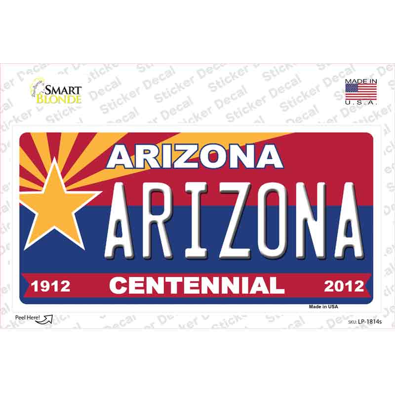 Arizona Centennial Arizona Novelty Sticker Decal