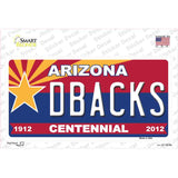 Arizona Centennial Dbacks Novelty Sticker Decal