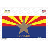 Parker Arizona State Flag Novelty Sticker Decal