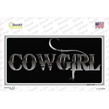 Cowgirl Black Novelty Sticker Decal