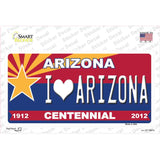 Arizona Centennial I Love Arizona Novelty Sticker Decal
