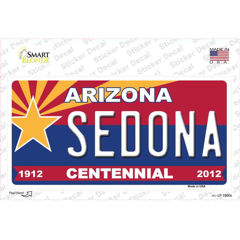 Arizona Centennial Sedona Novelty Sticker Decal
