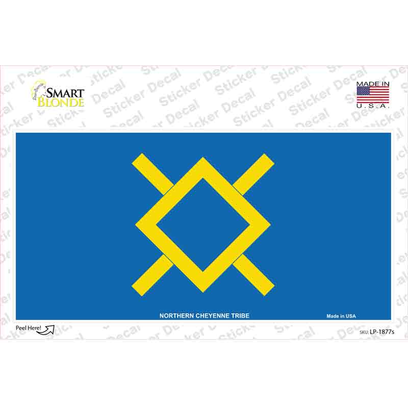 Northern Cheyenne Flag Novelty Sticker Decal