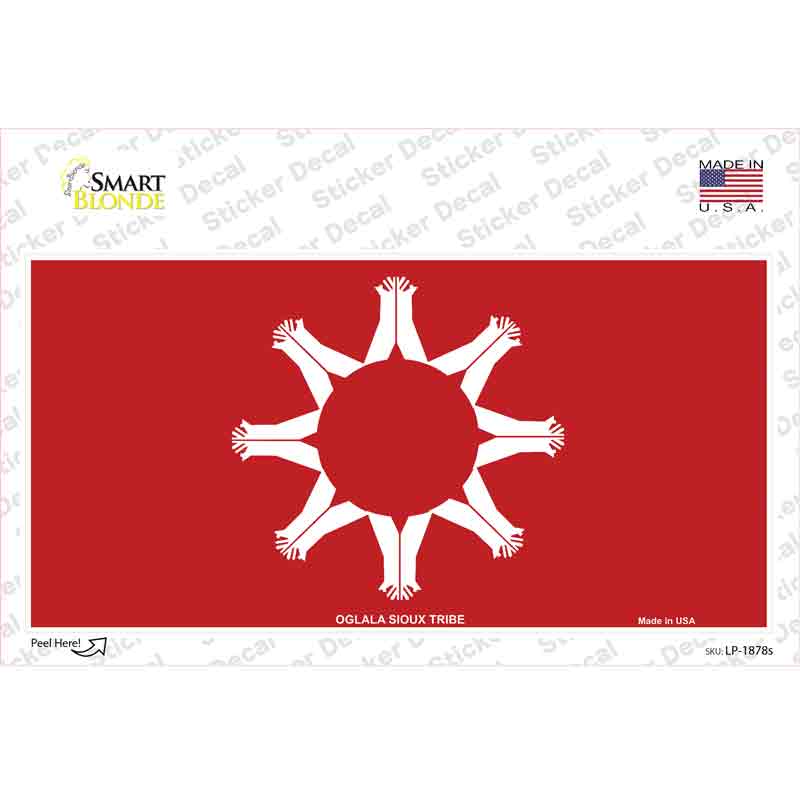 Oglala Sioux Tribe Flag Novelty Sticker Decal