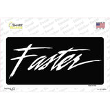 Faster Novelty Sticker Decal