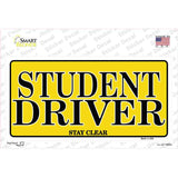 Student Driver Novelty Sticker Decal