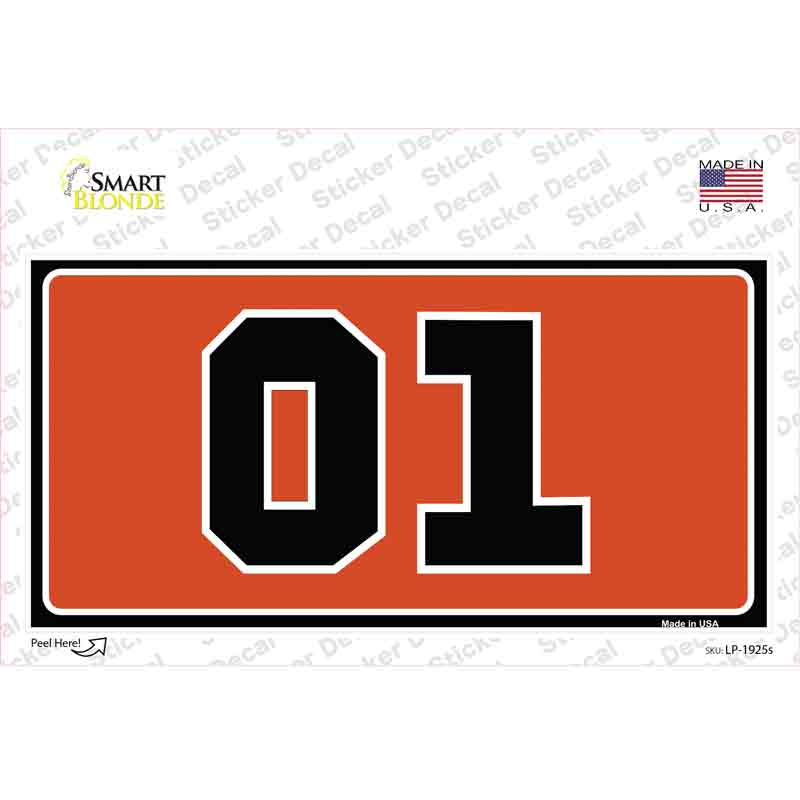 Dukes Of Hazard 01 Novelty Sticker Decal
