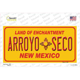 Arroyo Seco Yellow New Mexico Novelty Sticker Decal