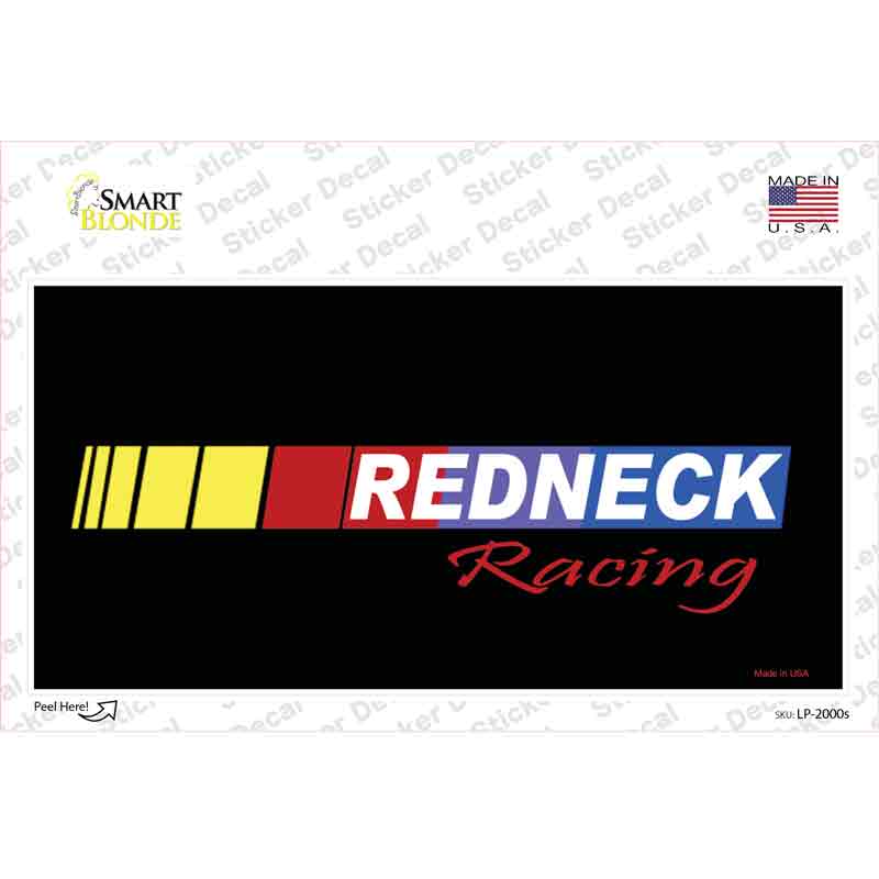 Redneck Racing Novelty Sticker Decal