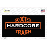 Hardcore Scooter Trash Black Novelty Sticker Decal