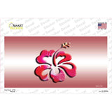 Hibiscus Flower Novelty Sticker Decal