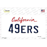 49ERS California State Novelty Sticker Decal