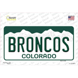Broncos Colorado State Novelty Sticker Decal