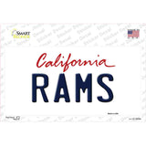 Rams California State Novelty Sticker Decal