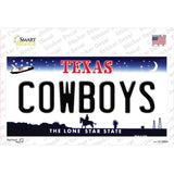 Cowboys Texas State Novelty Sticker Decal