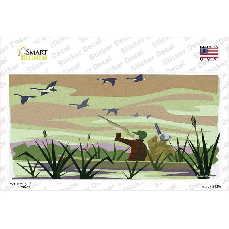 Duck Hunting Camouflage Novelty Sticker Decal
