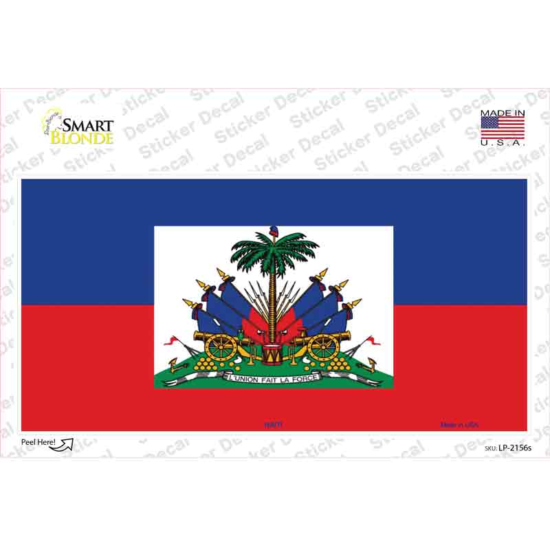 Haiti Flag Novelty Sticker Decal