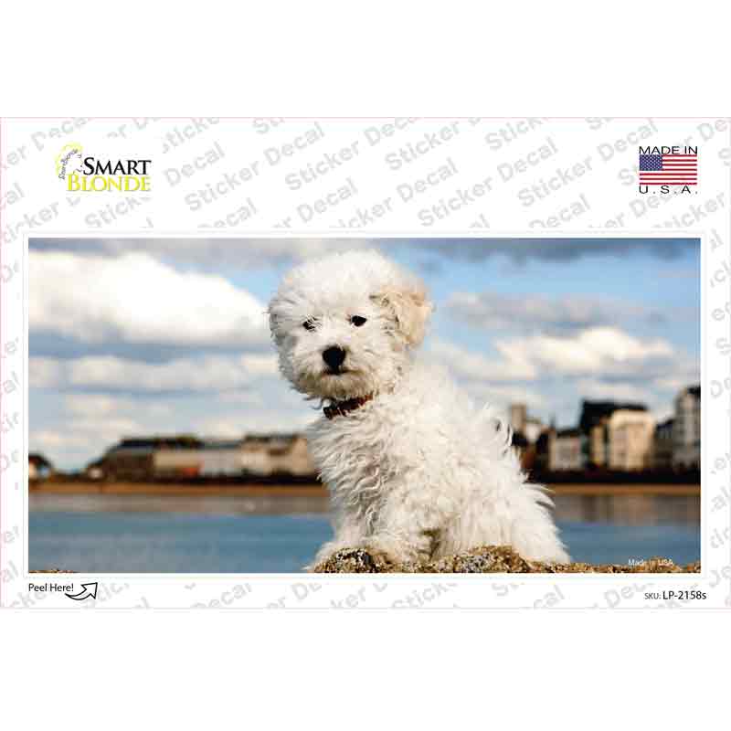 Bichon Frise Dog Novelty Sticker Decal
