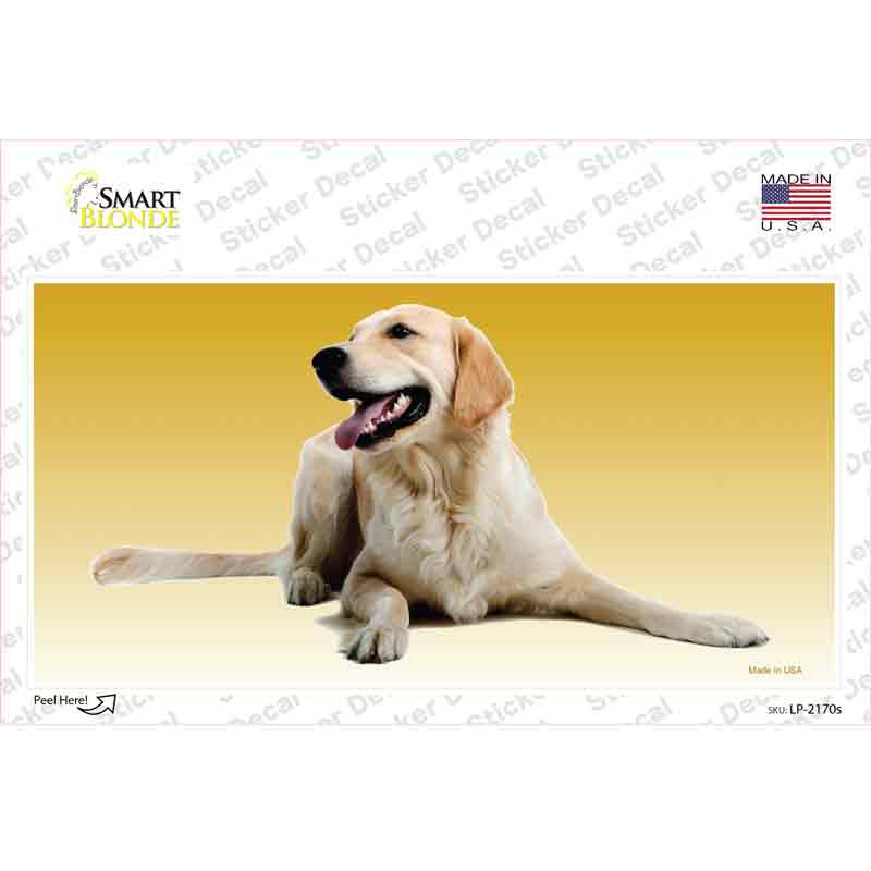 Golden Retriever Dog Novelty Sticker Decal