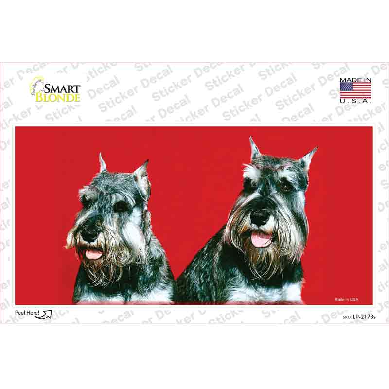 Schnauzer Dog Novelty Sticker Decal