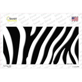 Black White Zebra Novelty Sticker Decal