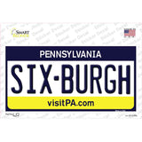 Sixburgh Pennsylvania Steelers Novelty Sticker Decal
