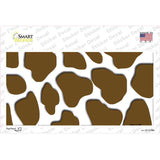 Brown White Giraffe Novelty Sticker Decal