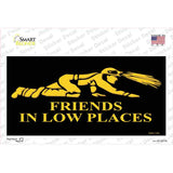 Miners Friends In Low Places Novelty Sticker Decal