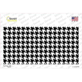 White Black Houndstooth Novelty Sticker Decal