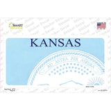 Kansas State Blank Novelty Sticker Decal