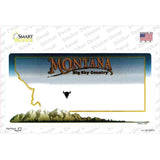 Montana State Blank Novelty Sticker Decal